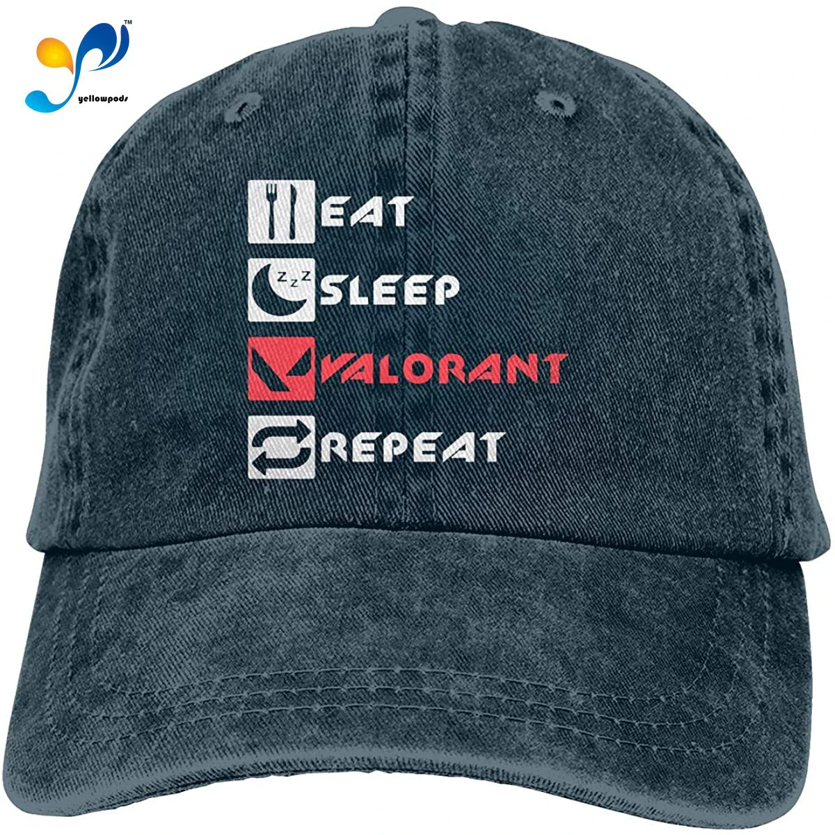 Eat Sleep Valorant Repeat Unisex Adjustable Cowboy Hat Denim Hats Dad Hat Snapback Hat
Eat Sleep Valorant Repeat Unisex Adjustable Cowboy Hat Denim Hats Dad Hat Snapback Hat