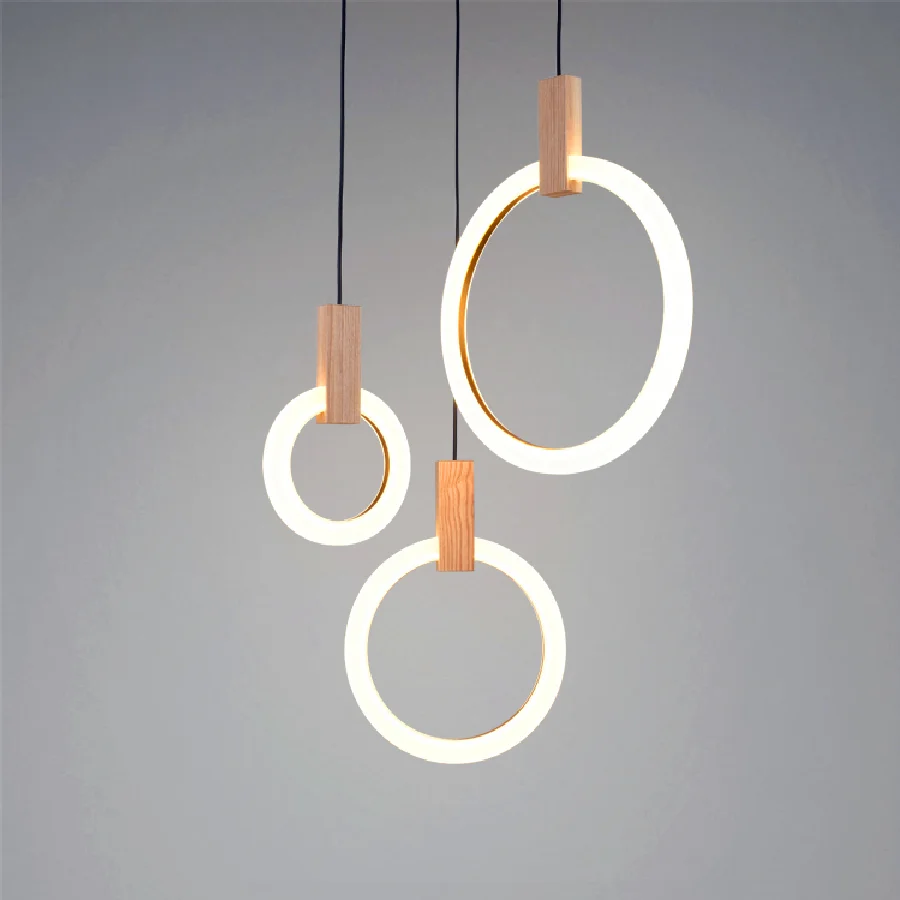 Modern LED Pendant lights living room Wooden suspended lamps Acrylic rings- fixtures stairs hanging lighting bedroom luminaires
Modern LED Pendant lights living room Wooden suspended lamps Acrylic rings- fixtures stairs hanging lighting bedroom luminaires