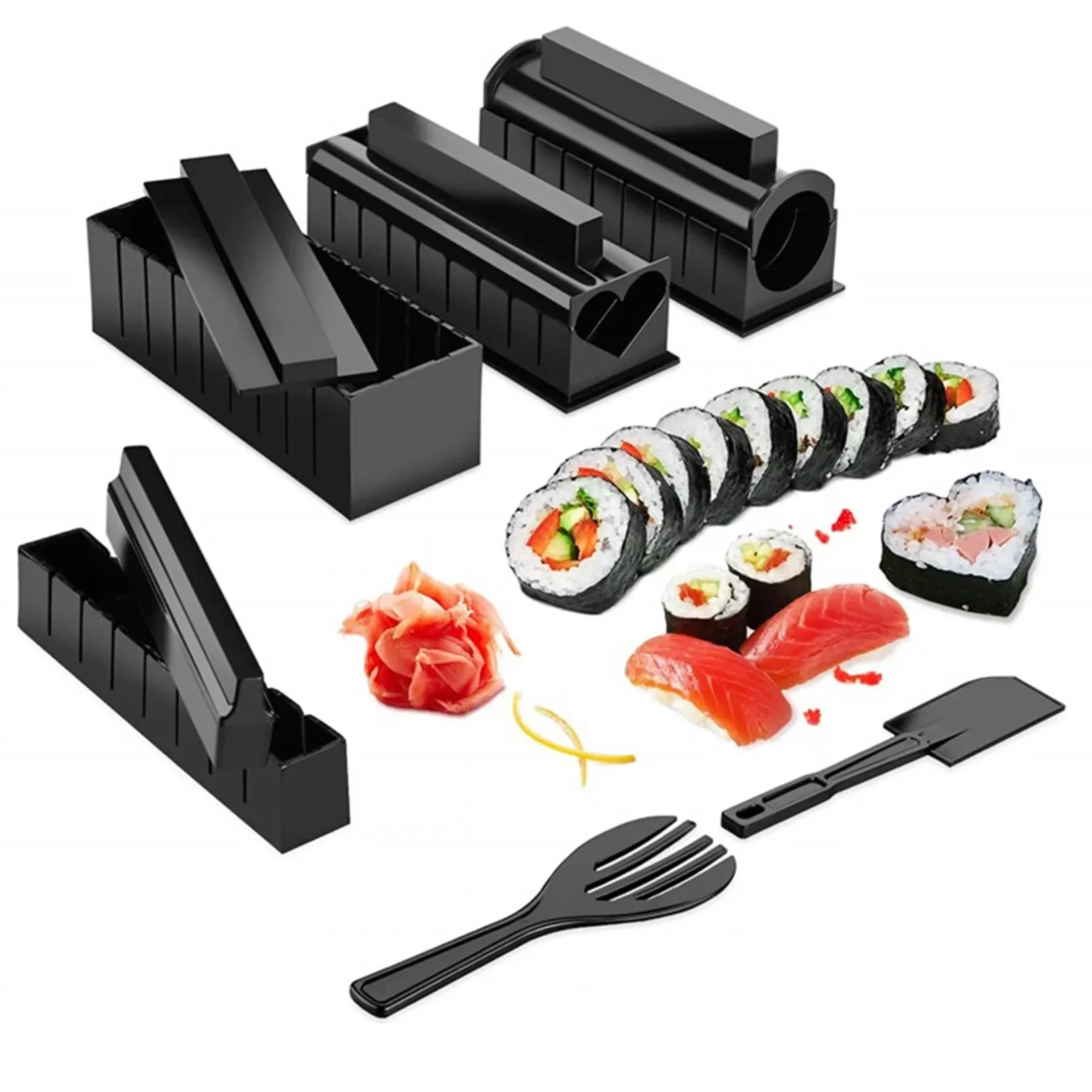 Maker Equipment Kit,Japanese Rice Ball Cake Roll Mold Sushi Multifunctional Mould Making Sushi Tools With Chopsticks
Maker Equipment Kit,Japanese Rice Ball Cake Roll Mold Sushi Multifunctional Mould Making Sushi Tools With Chopsticks