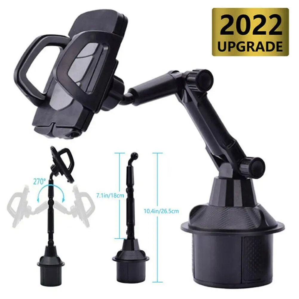 Car Cup Holder Mount Mobile Phone Stand Cradle Universal 360 Degrees Adjustable For IPhone Samsung Universal Car Phone Holder
Car Cup Holder Mount Mobile Phone Stand Cradle Universal 360 Degrees Adjustable For IPhone Samsung Universal Car Phone Holder