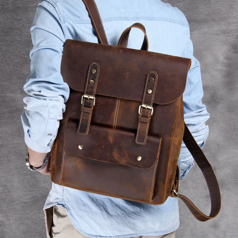 AETOO First layer cowhide college style backpack men and women vintage leather handcrafted casual backpack crazy horse skin
AETOO First layer cowhide college style backpack men and women vintage leather handcrafted casual backpack crazy horse skin