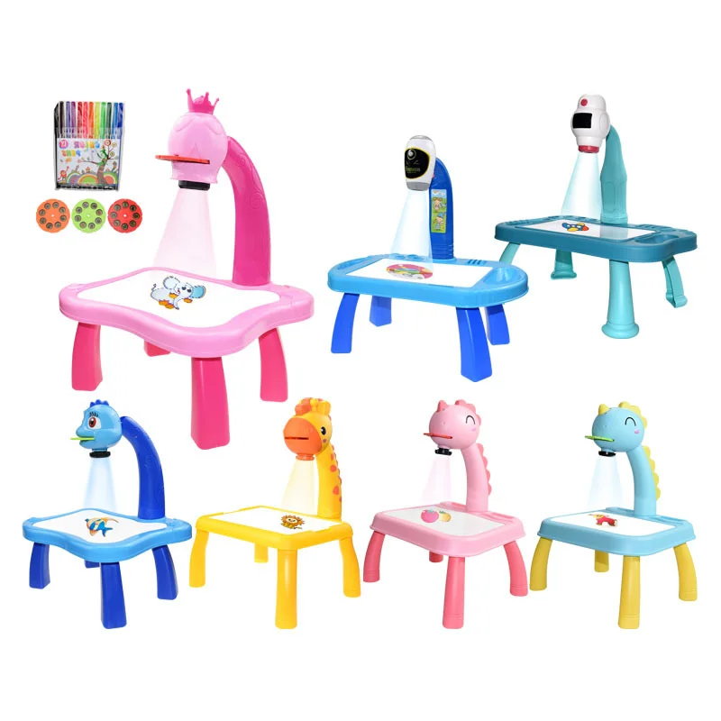 Hot Children Led Art Drawing Table Toy Set Projector Painting For Kid Small Drawing Board Desk Educational Toys Gifts
Hot Children Led Art Drawing Table Toy Set Projector Painting For Kid Small Drawing Board Desk Educational Toys Gifts