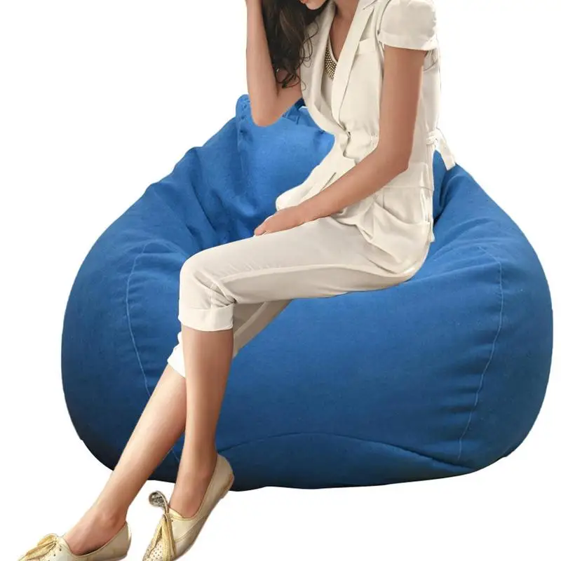 

Beanbag Covers Soft Bean Bag Cover for Kids Adults Washable Bean Bag Seat Cover Couch Covers for Lazy People Storage Bag