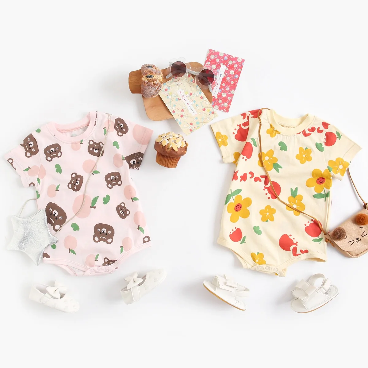 Flower Baby Bodysuit Newborn Kid Baby Girl Clothes Summer Short Sleeve Cartoon Bear Jumpsuit Cute Sweet Princess Outfits
Flower Baby Bodysuit Newborn Kid Baby Girl Clothes Summer Short Sleeve Cartoon Bear Jumpsuit Cute Sweet Princess Outfits