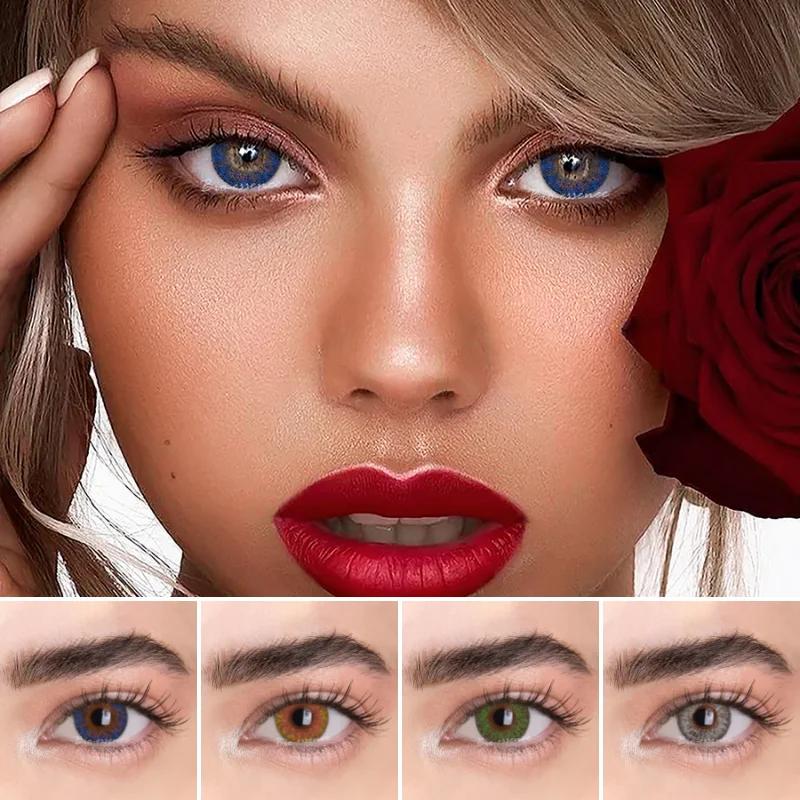 Bio-essence 1 Pair Colored Contact Lenses for Eyes Contact Eye Lens with Color Cosmetics Makeup Natural Eye Color Lens for 1Year
Bio-essence 1 Pair Colored Contact Lenses for Eyes Contact Eye Lens with Color Cosmetics Makeup Natural Eye Color Lens for 1Year