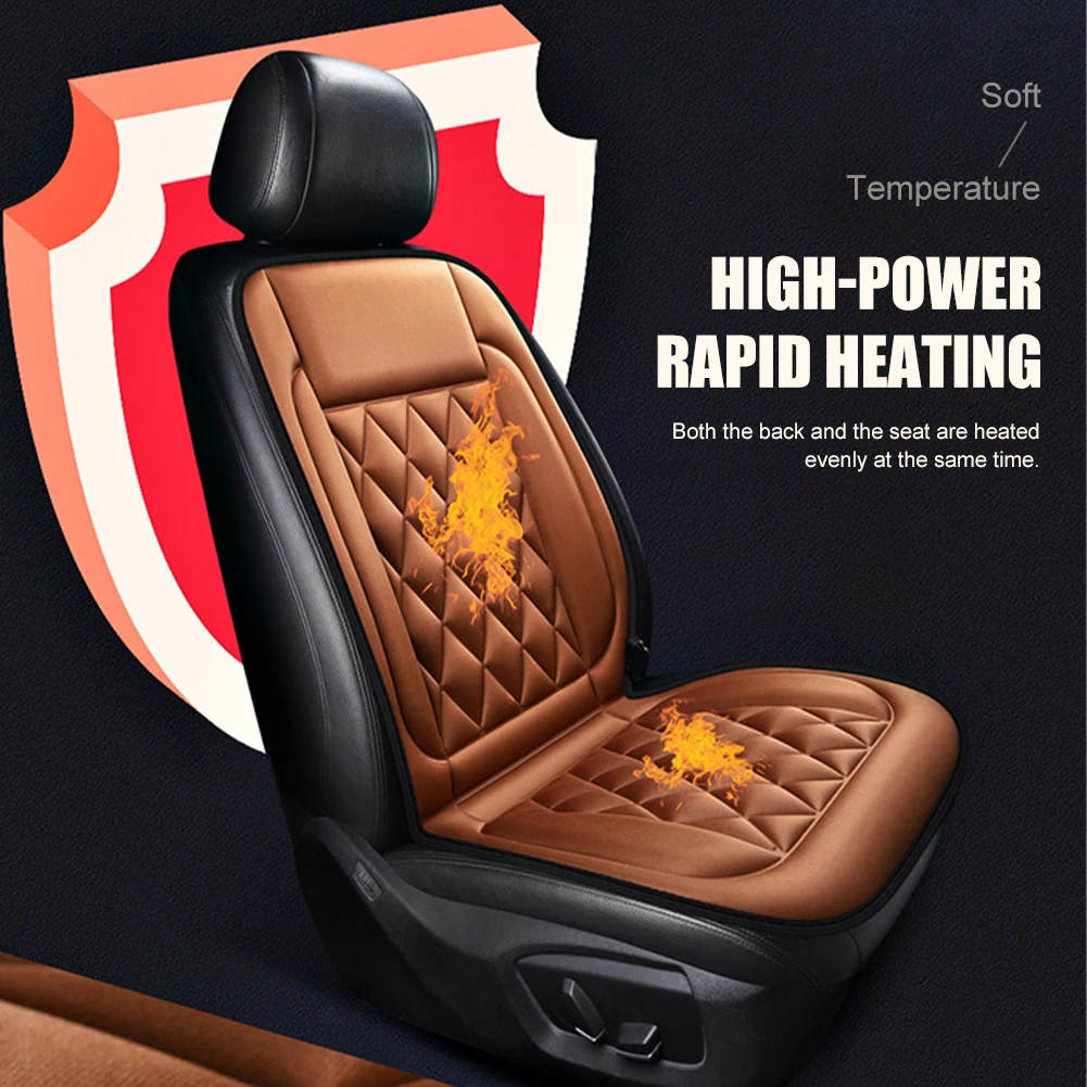 Heated Seat Cover Universal Car Seat Heater Cushion Body Warmer Fast Heating Pad Winter Warm Seat Cushion Auto Accessories
Heated Seat Cover Universal Car Seat Heater Cushion Body Warmer Fast Heating Pad Winter Warm Seat Cushion Auto Accessories