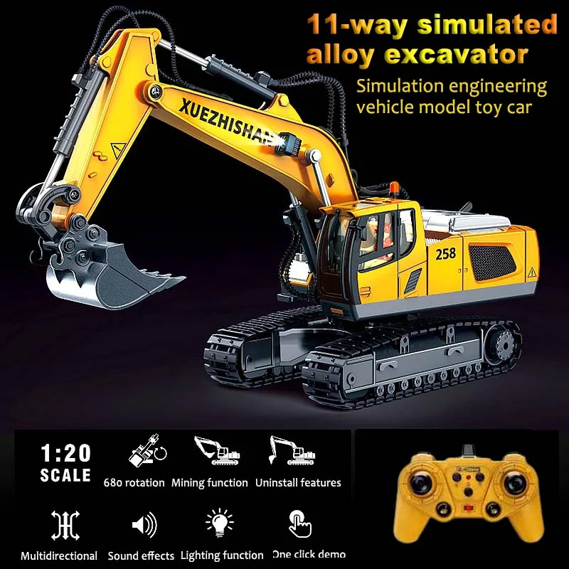 RC Alloy Excavator Bulldozer Dump Remote Control Truck Engineering Vehicle Combination Simulation Engineering Vehicle Model Toy
RC Alloy Excavator Bulldozer Dump Remote Control Truck Engineering Vehicle Combination Simulation Engineering Vehicle Model Toy