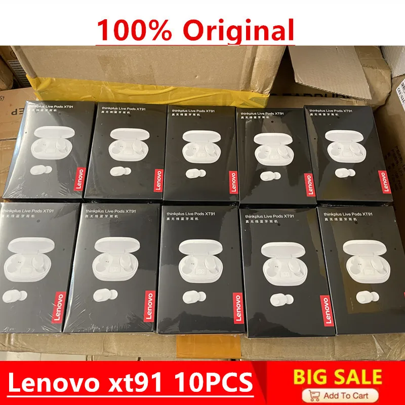 Original Lenovo XT91 10PCS Wireless Earbuds Touch Control Bluetooth Earphones Stereo HD Talking With Mic Wireless Headphones
Original Lenovo XT91 10PCS Wireless Earbuds Touch Control Bluetooth Earphones Stereo HD Talking With Mic Wireless Headphones