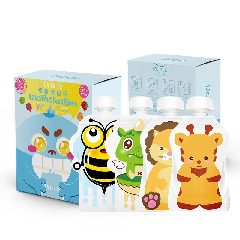 8pcs Double Zipper Baby Food Storage Pouch BPA-Free Reusable Sealed Complementary Food Pouch Homemade Puree Pulp Storage Bag
8pcs Double Zipper Baby Food Storage Pouch BPA-Free Reusable Sealed Complementary Food Pouch Homemade Puree Pulp Storage Bag