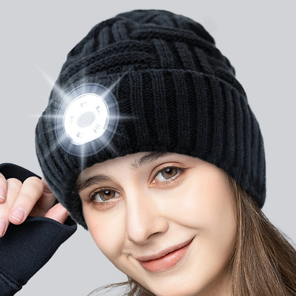 LED Lighted Beanies Cap Men Women Knit Hat Winter Warm With Head Lamp Hip Hop Fashion Outdoor Hunting Camping Climbing Hat New
LED Lighted Beanies Cap Men Women Knit Hat Winter Warm With Head Lamp Hip Hop Fashion Outdoor Hunting Camping Climbing Hat New