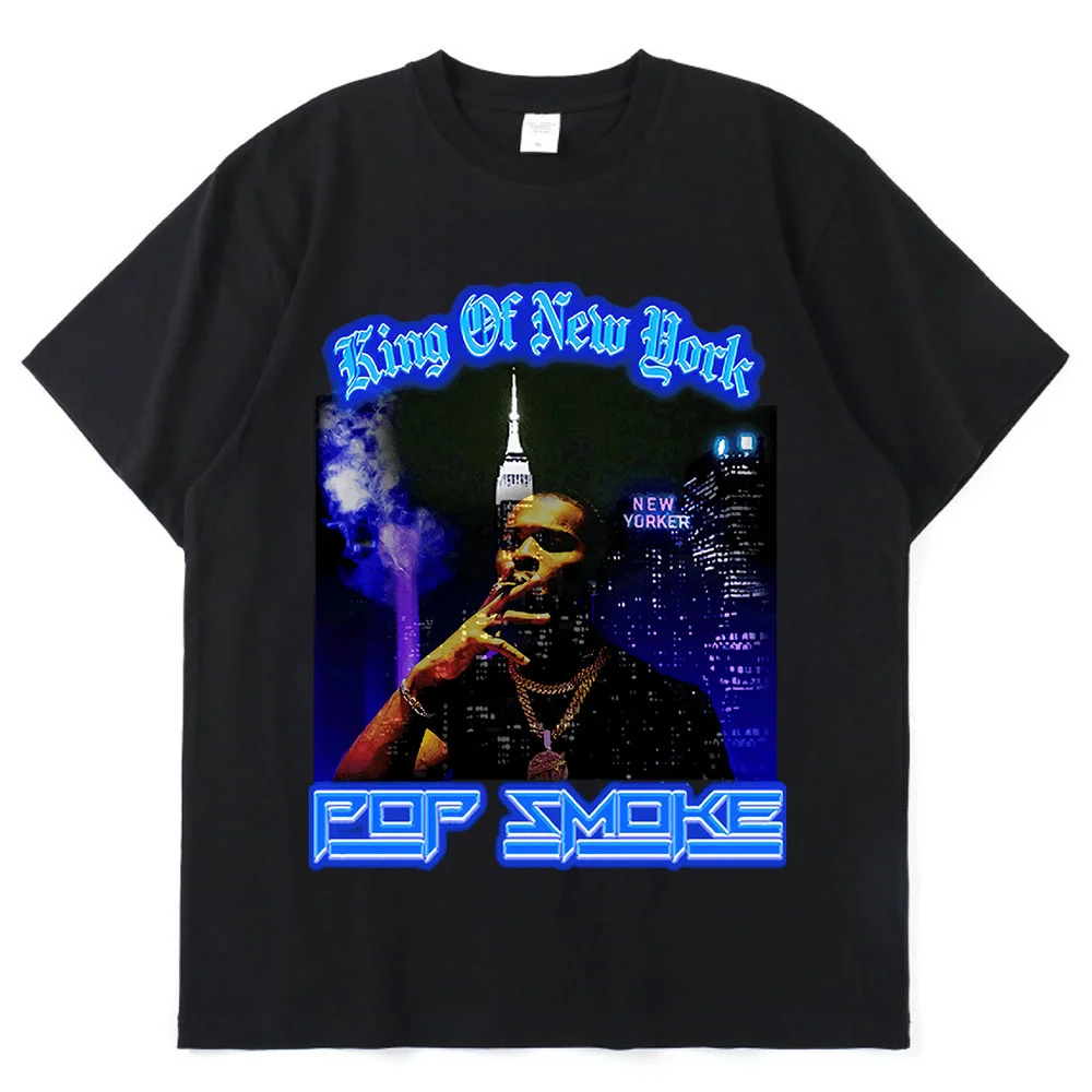 Rap Singer Pop Smoke Summer Fashion Black T Shirt Hip Hop Streetwear T-Shirt Men Casual Tops Tee Shirt Oversized T Shirt
Rap Singer Pop Smoke Summer Fashion Black T Shirt Hip Hop Streetwear T-Shirt Men Casual Tops Tee Shirt Oversized T Shirt