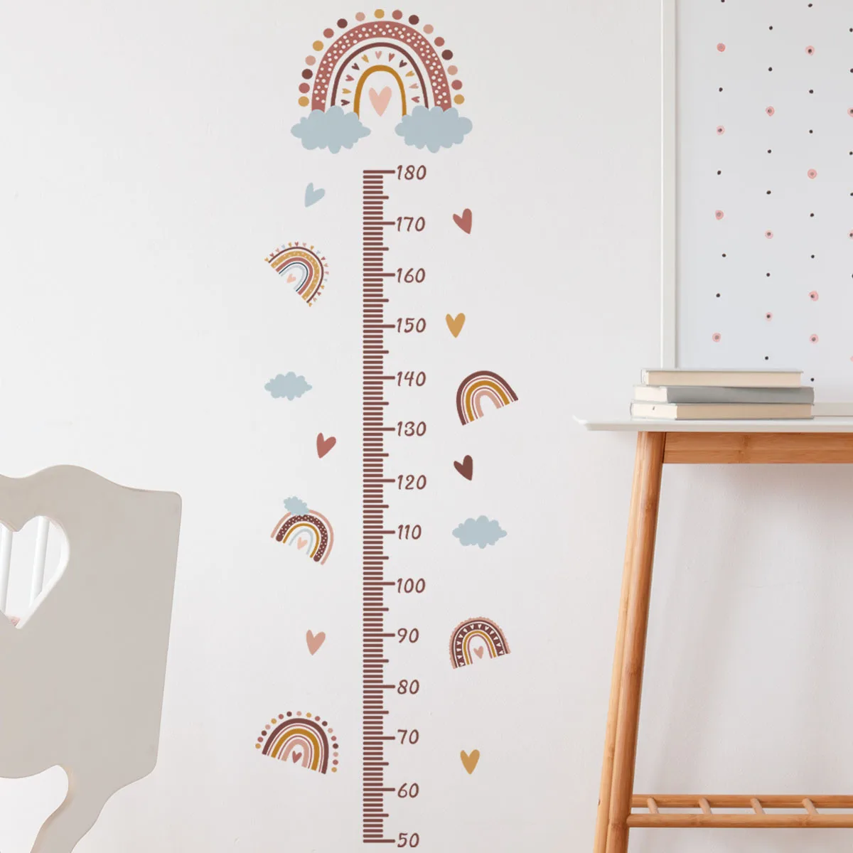Rainbow Cloud Heart Height Stickers Baby Bedroom Wall Sticker Growth Chart Record Measure Decals Kids Room Nursery Decor Murals
Rainbow Cloud Heart Height Stickers Baby Bedroom Wall Sticker Growth Chart Record Measure Decals Kids Room Nursery Decor Murals