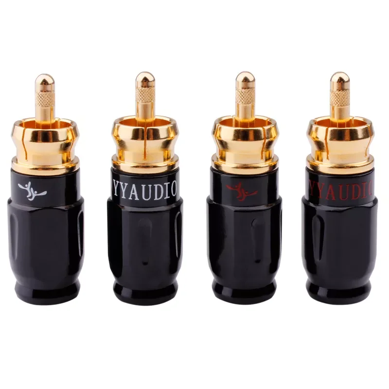 NEW2023 Hifi RCA Speaker Connectors Pure Copper Gold-Plated Male Plug AV Audio Video Acoustics Terminal Amplifier DIY Adapter R 
NEW2023 Hifi RCA Speaker Connectors Pure Copper Gold-Plated Male Plug AV Audio Video Acoustics Terminal Amplifier DIY Adapter R