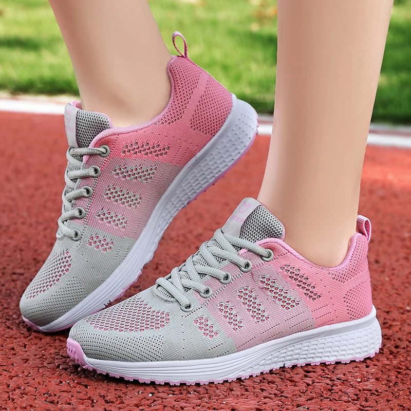 Women's Sneakers Mesh Breathable Casual Flat Women's Vulcanized Shoes Simple and Light Large Size Travel Shoes Sapatos De Mujer
Women's Sneakers Mesh Breathable Casual Flat Women's Vulcanized Shoes Simple and Light Large Size Travel Shoes Sapatos De Mujer