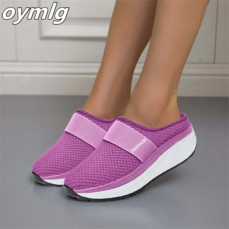 2022 New Large Size Summer Sandals and Slippers Outer Wear Thick Sole Ladies Half Slippers Shaking Shoes Mesh Surface
2022 New Large Size Summer Sandals and Slippers Outer Wear Thick Sole Ladies Half Slippers Shaking Shoes Mesh Surface