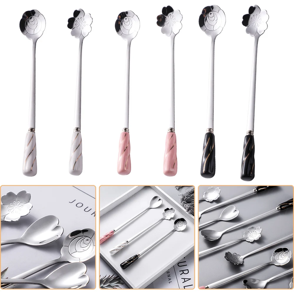 Coffee Spoon 304 Stainless Steel Cherry Rose Coffee Spoon Tea Dessert Latte Stirring Spoon Kitchen Tableware
Coffee Spoon 304 Stainless Steel Cherry Rose Coffee Spoon Tea Dessert Latte Stirring Spoon Kitchen Tableware