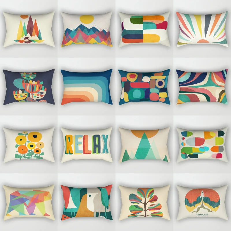 Northern Europe Short Plush Colorful Double-Sided Pillowcase Living Room Sofa Waist Cushion Cover Home Decor Pillow Case 30x50cm
Northern Europe Short Plush Colorful Double-Sided Pillowcase Living Room Sofa Waist Cushion Cover Home Decor Pillow Case 30x50cm