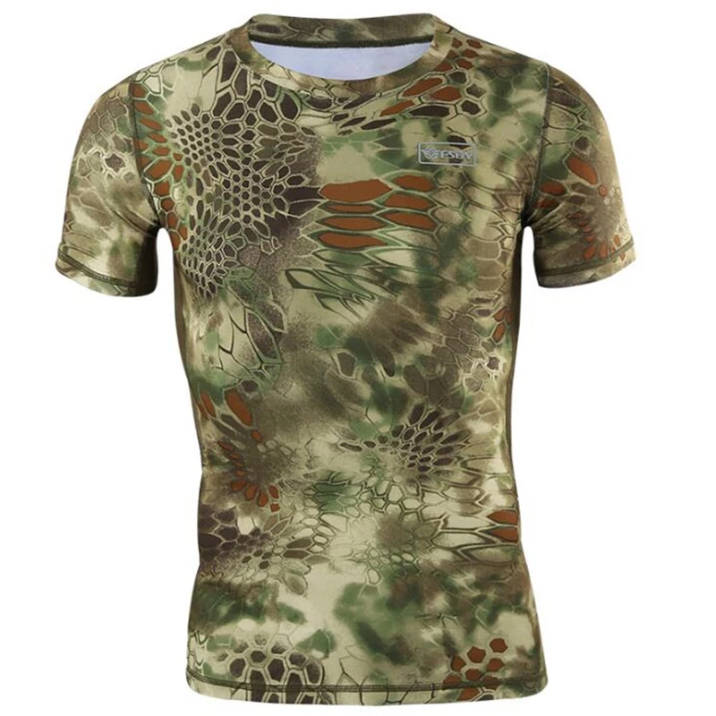 Summer Short-sleeve T-shirt Quick-drying Breathable Camouflage Army Tactical Shirts Outdoor Hiking Combat T-shirts Sports Tops
Summer Short-sleeve T-shirt Quick-drying Breathable Camouflage Army Tactical Shirts Outdoor Hiking Combat T-shirts Sports Tops