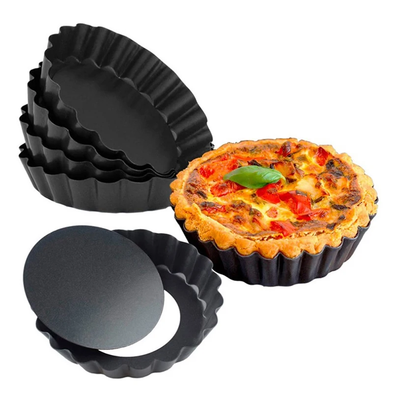 1Pc Non-Stick Tart Quiche Flan Pan Molds Round 4/6 Inch Carbon Steel Cake Baking Form With Removable Bottom Bakeware Tools
1Pc Non-Stick Tart Quiche Flan Pan Molds Round 4/6 Inch Carbon Steel Cake Baking Form With Removable Bottom Bakeware Tools