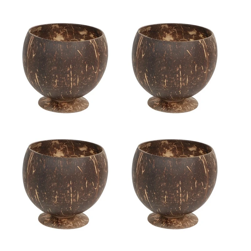 HOT-New Natural Coconut Cup Creative Coconut Shell Fruit Beer Coffee Cold Drink Cup Coconut Bowl-4Pcs
HOT-New Natural Coconut Cup Creative Coconut Shell Fruit Beer Coffee Cold Drink Cup Coconut Bowl-4Pcs