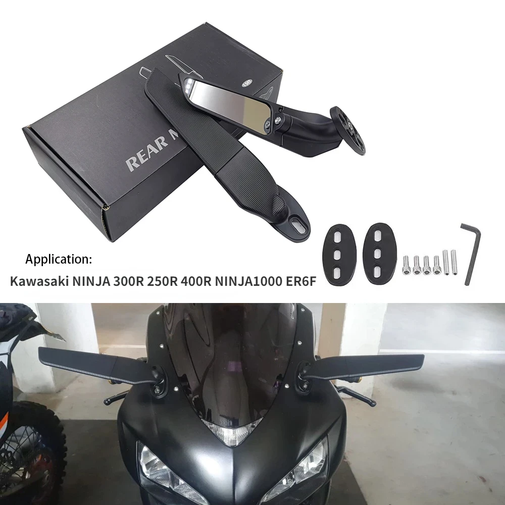 Мотоциклетное боковое зеркало для Kawasaki NINJA 300R 250R 400R NINJA1000 ER6F, регулируемое вращающееся зеркало заднего вида, зеркала крыльев
Мотоциклетное боковое зеркало для Kawasaki NINJA 300R 250R 400R NINJA1000 ER6F, регулируемое вращающееся зеркало заднего вида, зеркала крыльев
