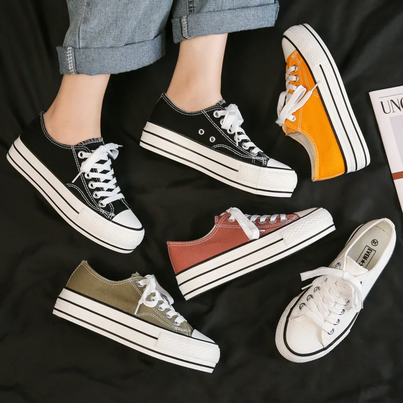 Women Shoes Woman Platform Shoes Casual Solid Canvas Women Casual Shoes Sneakers New Fashion Height Increasing Shoes
Women Shoes Woman Platform Shoes Casual Solid Canvas Women Casual Shoes Sneakers New Fashion Height Increasing Shoes
