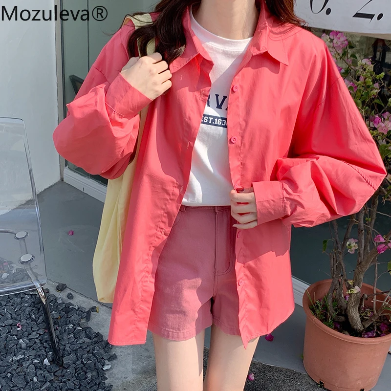 Mozuleva Women Shirt Long Sleeve Loose Woman Clothes Elegant Ladies Fashion Korean Shirts 2022 Basic Work Wear Tops
Mozuleva Women Shirt Long Sleeve Loose Woman Clothes Elegant Ladies Fashion Korean Shirts 2022 Basic Work Wear Tops