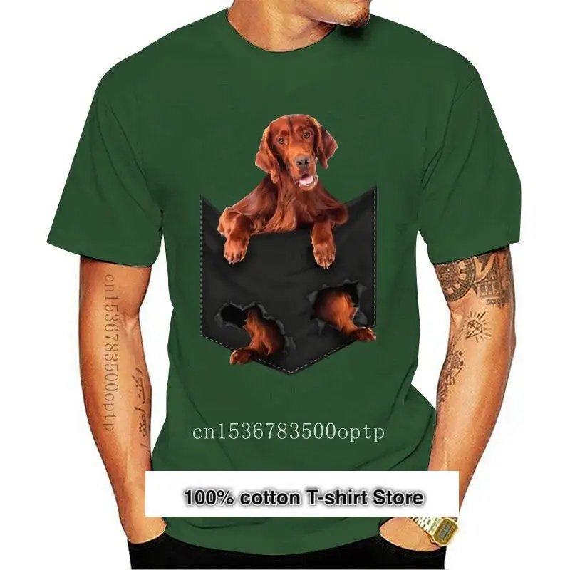 Camiseta con bolsillo de Setter Irlandés para hombre y mujer, ropa para Parte Superior Femenina, nueva
Camiseta con bolsillo de Setter Irlandés para hombre y mujer, ropa para Parte Superior Femenina, nueva