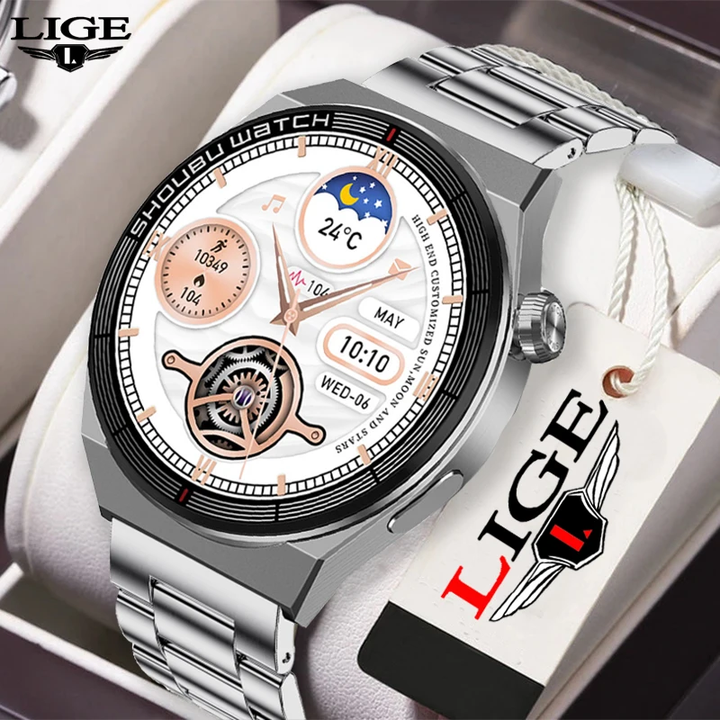 LIGE 2022 NFC Smart Watch Men Bluetooth Call Voice Assistant 1.32" HD Full Touch Custom Watch Face Health Monitor Man Smartwatch
LIGE 2022 NFC Smart Watch Men Bluetooth Call Voice Assistant 1.32" HD Full Touch Custom Watch Face Health Monitor Man Smartwatch
