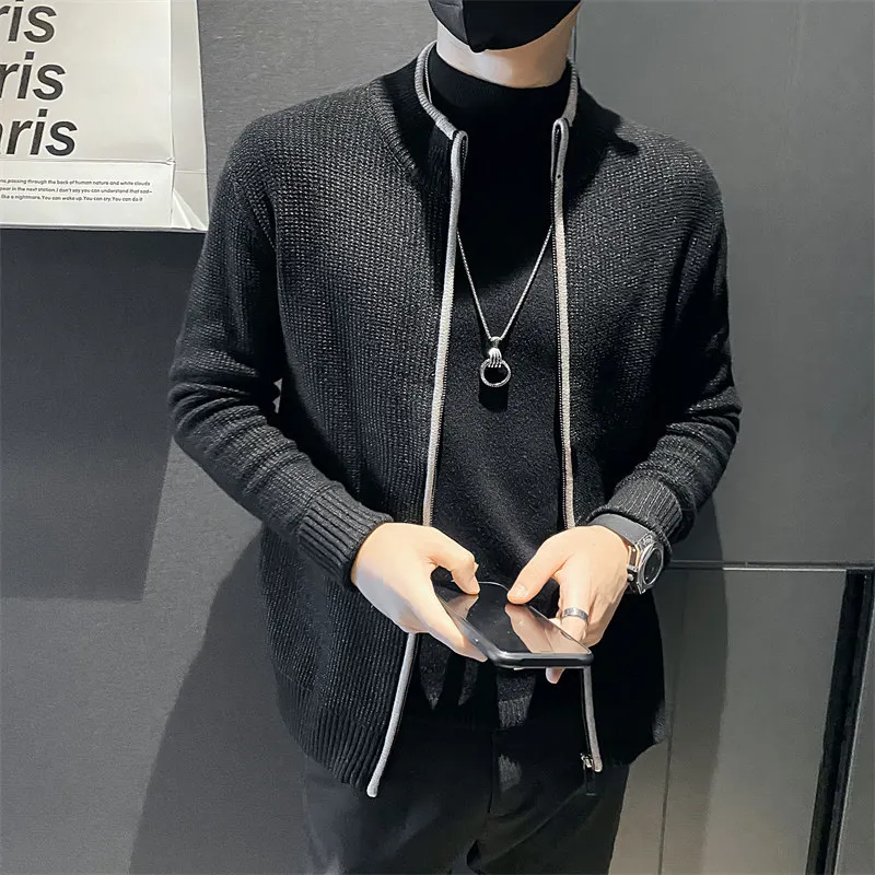 Autumn Winter Men's Warm Sweater Cardigan Stand Collar Slim Fit Zipper Knitted Jackets Casual Business Sweatercoat Male Clothing
Autumn Winter Men's Warm Sweater Cardigan Stand Collar Slim Fit Zipper Knitted Jackets Casual Business Sweatercoat Male Clothing