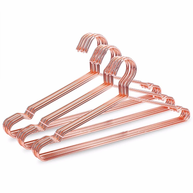 10Pcs Rose Copper Gold Metal Clothes Shirts Hanger With Groove, Heavy Duty Strong Coats Hanger, Suit Hanger Rose Gold 
10Pcs Rose Copper Gold Metal Clothes Shirts Hanger With Groove, Heavy Duty Strong Coats Hanger, Suit Hanger Rose Gold