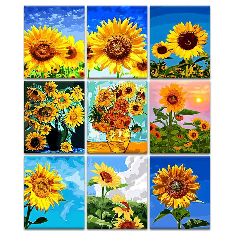 CHENISTORY Frameless Painting By Number Sunflower Drawing On Canvas Handpainted Art Gift Diy Picture By Number Kits Home Decor
CHENISTORY Frameless Painting By Number Sunflower Drawing On Canvas Handpainted Art Gift Diy Picture By Number Kits Home Decor