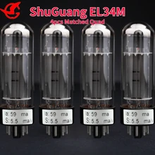 ShuGuang Re-engraving EL34M Vacuum Tube Upgrade EL34 EL34A EL34B 6CA7 Tube Valve Matching Amplifier High Fidelity Matched Quad