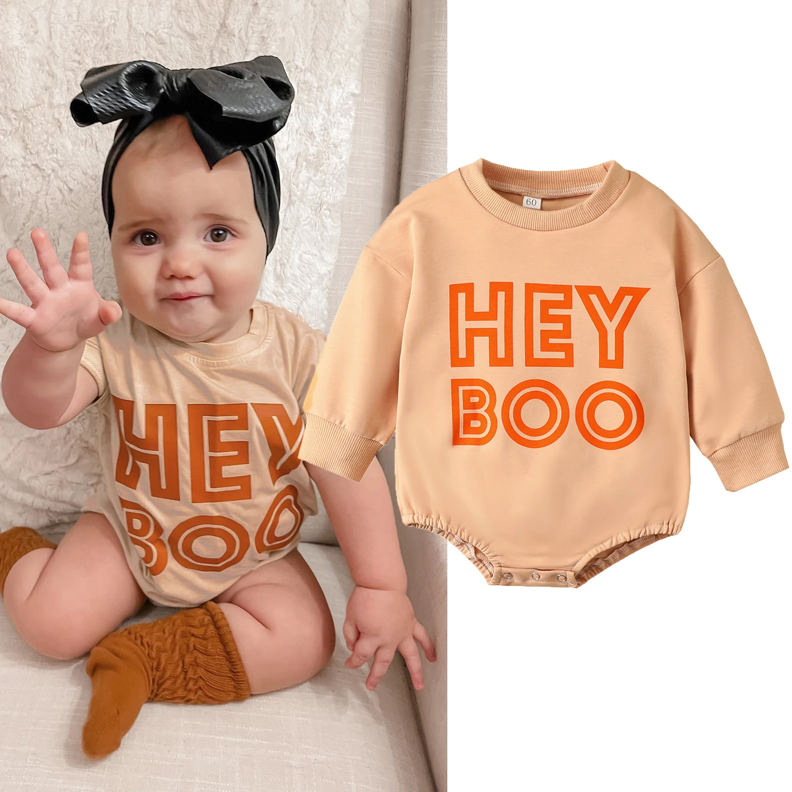 Newborn Halloween Baby Girl Boy Pumpkin Patch Outfit Hey Boo Sweatshirt Romper Cute Fall Winter Clothes Romper 6-12 Months
Newborn Halloween Baby Girl Boy Pumpkin Patch Outfit Hey Boo Sweatshirt Romper Cute Fall Winter Clothes Romper 6-12 Months