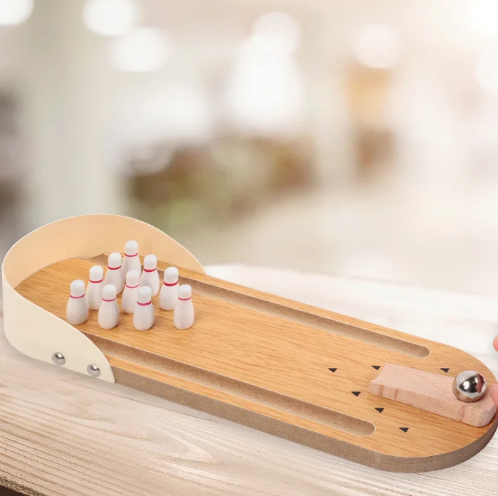 Boys and girls, children's intelligence, wooden toys, simulated mini bowling, parent-child interactive desktop game
Boys and girls, children's intelligence, wooden toys, simulated mini bowling, parent-child interactive desktop game