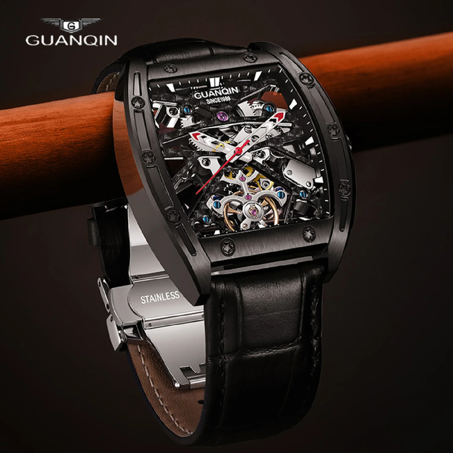 GUANQIN Mens Watches Skeleton Automatic Watch For Men Mechanical Watches Mens Waterproof Top Brand Luxury Relogio Masculino 2022
GUANQIN Mens Watches Skeleton Automatic Watch For Men Mechanical Watches Mens Waterproof Top Brand Luxury Relogio Masculino 2022
