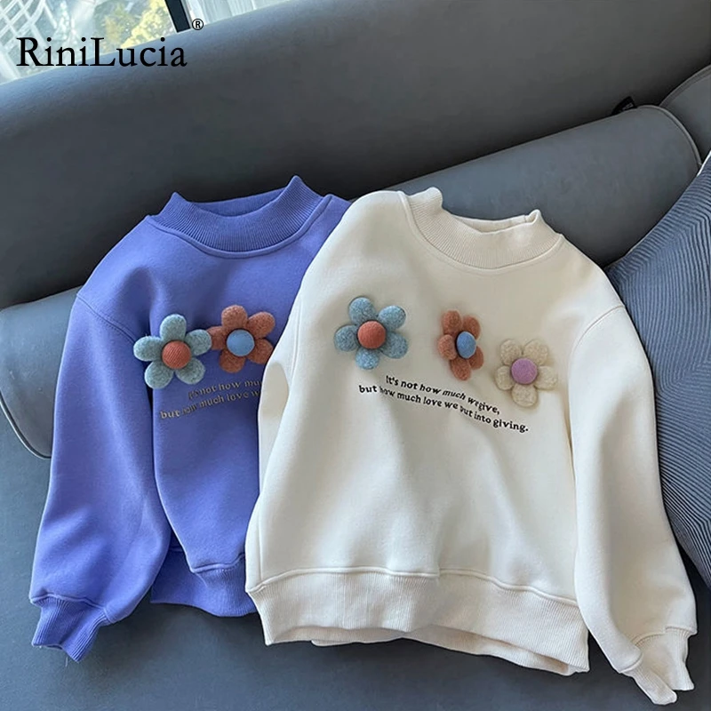RiniLucia New Arrival Autumn Girls Sweatshirts Cotton Flower Decor Letter Hot Selling Kids Clothes Long Sleeve Sport Shirts 2022
RiniLucia New Arrival Autumn Girls Sweatshirts Cotton Flower Decor Letter Hot Selling Kids Clothes Long Sleeve Sport Shirts 2022