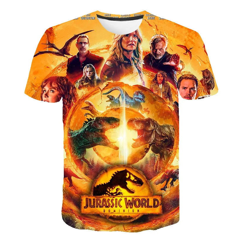 2022 летние футболки с рисунком «Мир Юрского периода», Детские Мультяшные футболки с принтом для мальчиков и девочек, детские модные повседне...
2022 летние футболки с рисунком «Мир Юрского периода», Детские Мультяшные футболки с принтом для мальчиков и девочек, детские модные повседне...