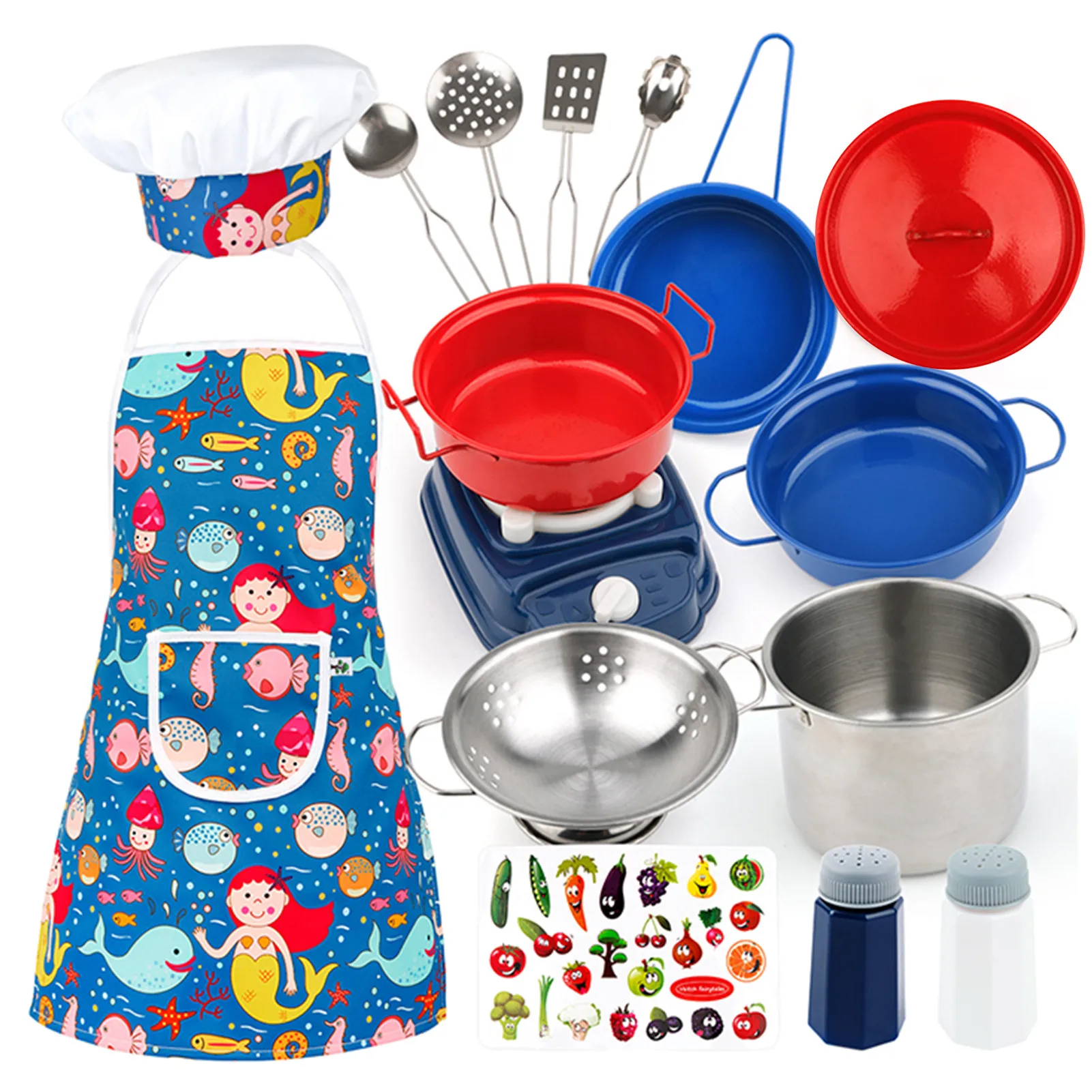 Kids Cooking Utensils 16Pcs Kids Baking Set Cooking Utensils With Apron Chef Hat Kids Cooking Sets For The Curious Young Chef
Kids Cooking Utensils 16Pcs Kids Baking Set Cooking Utensils With Apron Chef Hat Kids Cooking Sets For The Curious Young Chef