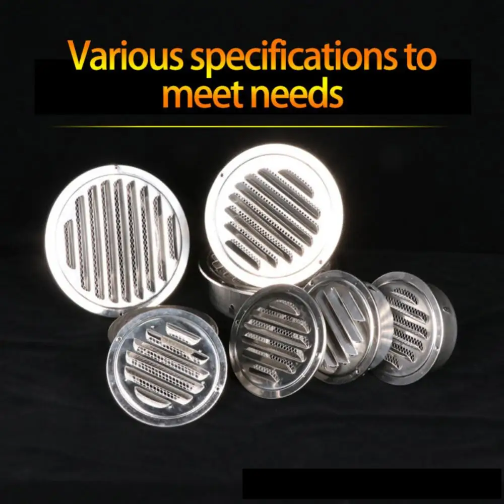 Fly Nets Stainless Steel Rain-proof Strong Toughness Durable Antirust Pipe Fittings Vents Silver Ventilator Air Fence
Fly Nets Stainless Steel Rain-proof Strong Toughness Durable Antirust Pipe Fittings Vents Silver Ventilator Air Fence