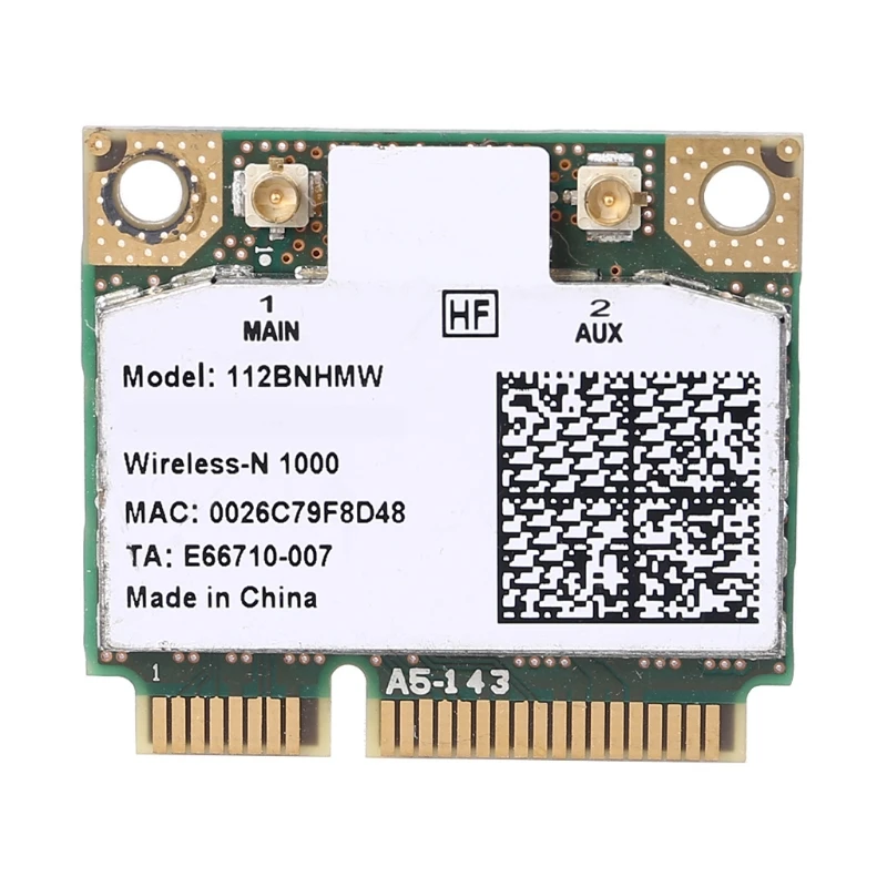 Беспроводная карта Pci-e для Centrino Wireless-N 1000 Wifi Link1000 802,11 b/g/n 112BNHMW 300 Мбит/с
Беспроводная карта Pci-e для Centrino Wireless-N 1000 Wifi Link1000 802,11 b/g/n 112BNHMW 300 Мбит/с