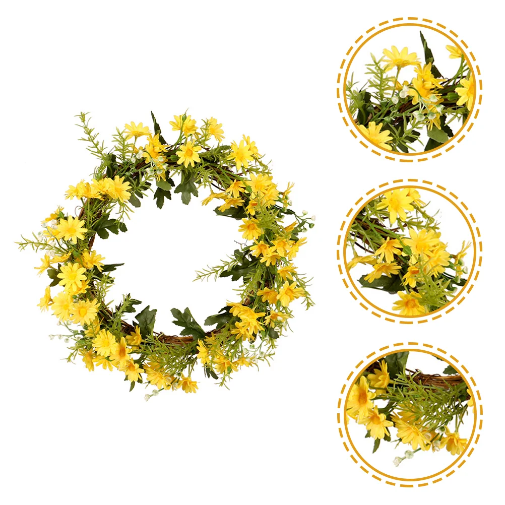 Wreath Artificial Daisy Easter Door Spring Flower Window Fake Floral Lifelike Faux Garland Front Hanging Decor
Wreath Artificial Daisy Easter Door Spring Flower Window Fake Floral Lifelike Faux Garland Front Hanging Decor