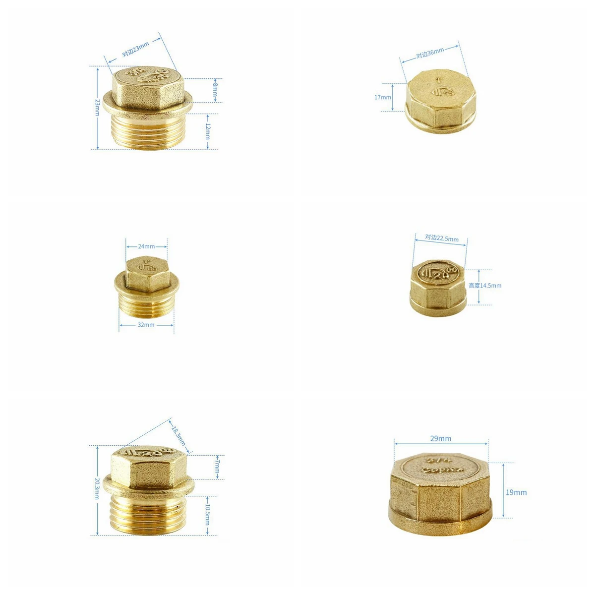 58-3 Brass Pipe Fitting 1/2'' 3/4'' 1'' BSP Male Female Thread Hex Plug End Cap Connector Plumbing Accessories
58-3 Brass Pipe Fitting 1/2'' 3/4'' 1'' BSP Male Female Thread Hex Plug End Cap Connector Plumbing Accessories
