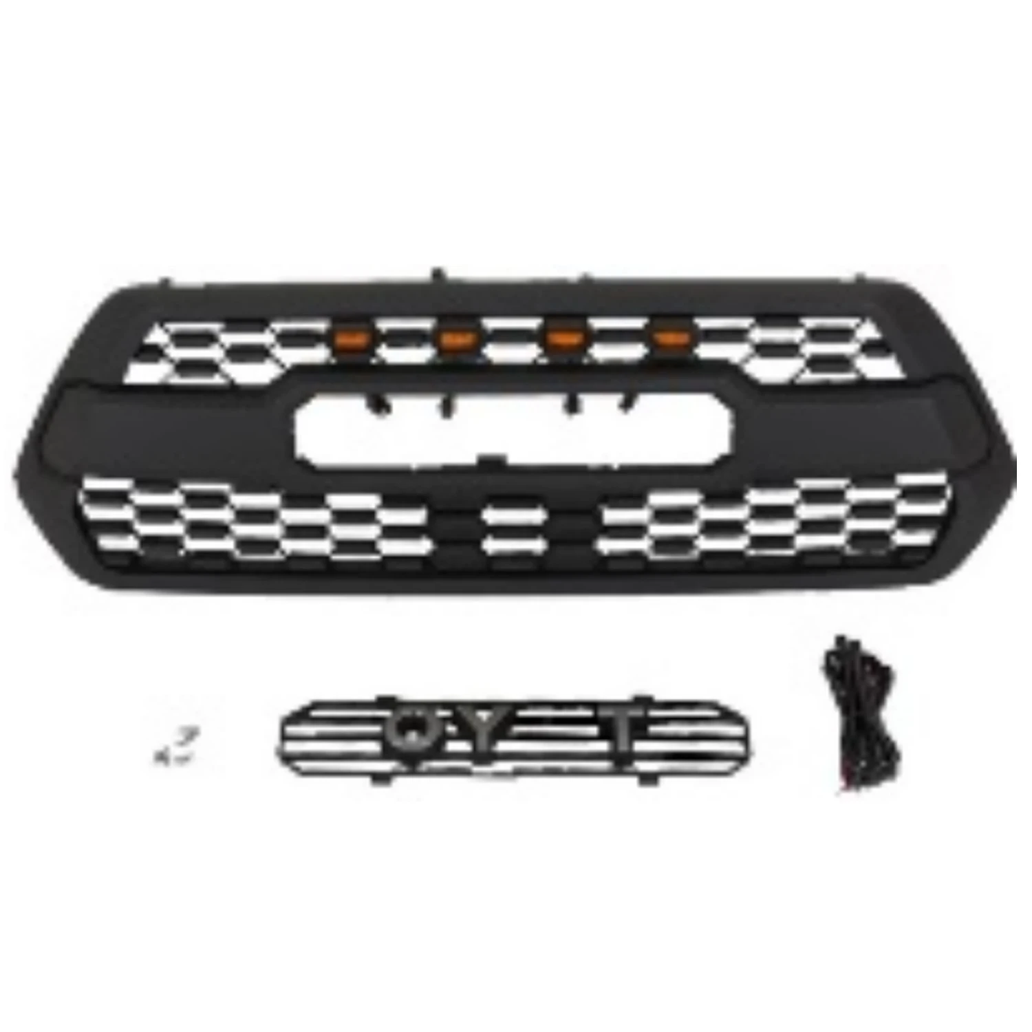 Front Grille Fit for Toyota Tacoma TRD Off-road 2016-2019 Replacement Parts with LED ABS Matte Black Front Grill with Frame
Front Grille Fit for Toyota Tacoma TRD Off-road 2016-2019 Replacement Parts with LED ABS Matte Black Front Grill with Frame
