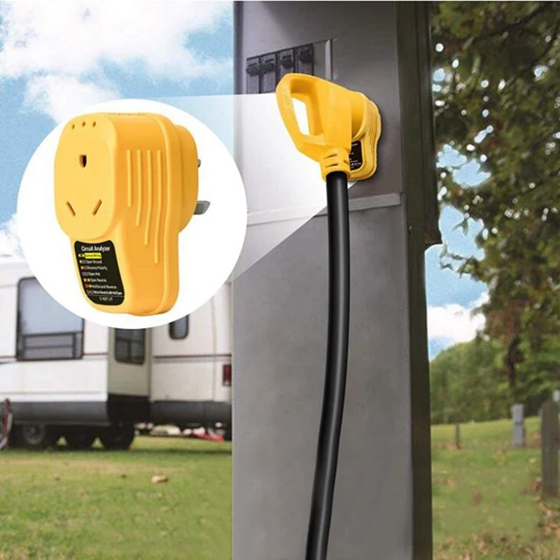 30 Amp RV Plug RV Receptacle Camper Plug Replacement Male And Female Plug Set With An Easier Grip
30 Amp RV Plug RV Receptacle Camper Plug Replacement Male And Female Plug Set With An Easier Grip