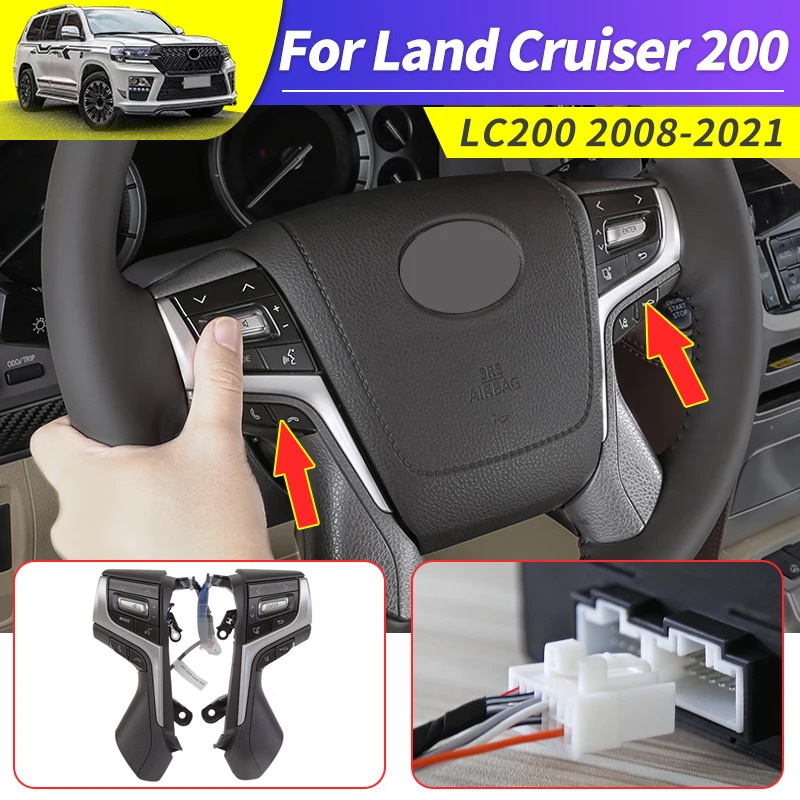 Applicable to 2016-2021 Toyota Land Cruiser 200 Steering Wheel Buttons Modified LC200 Audio Control Button Accessories
Applicable to 2016-2021 Toyota Land Cruiser 200 Steering Wheel Buttons Modified LC200 Audio Control Button Accessories