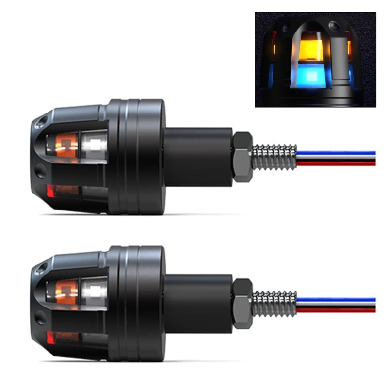 094D 2pcs Motorcycle Bike LED Turn Signal Light Blinker Handlebar End Mount
094D 2pcs Motorcycle Bike LED Turn Signal Light Blinker Handlebar End Mount