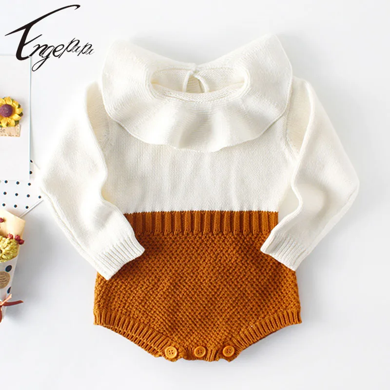 Engepapa Spring Autumn 2022 Baby Girls Romper Long Sleeves Knitted Girls Jumpsuit Toddler Baby Girls Patchwork Rompers Clothes
Engepapa Spring Autumn 2022 Baby Girls Romper Long Sleeves Knitted Girls Jumpsuit Toddler Baby Girls Patchwork Rompers Clothes