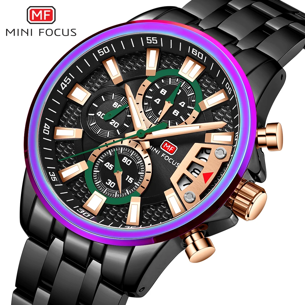MINI FOCUS Fashion Steampunk Quartz Watch for Men Waterproof Sports Men Wristwatch Chronograph Metal Belt часы мужские наручные
MINI FOCUS Fashion Steampunk Quartz Watch for Men Waterproof Sports Men Wristwatch Chronograph Metal Belt часы мужские наручные