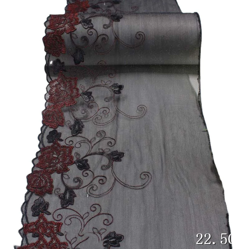 41Yards Black Tulle Flower Embroidered Soft Lace Fabric for Fringe Trimmings Party Wedding Dresses Women Clothes Sewing Crafts
41Yards Black Tulle Flower Embroidered Soft Lace Fabric for Fringe Trimmings Party Wedding Dresses Women Clothes Sewing Crafts